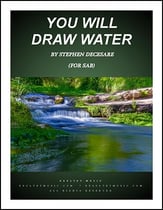 You Will Draw Water SAB choral sheet music cover